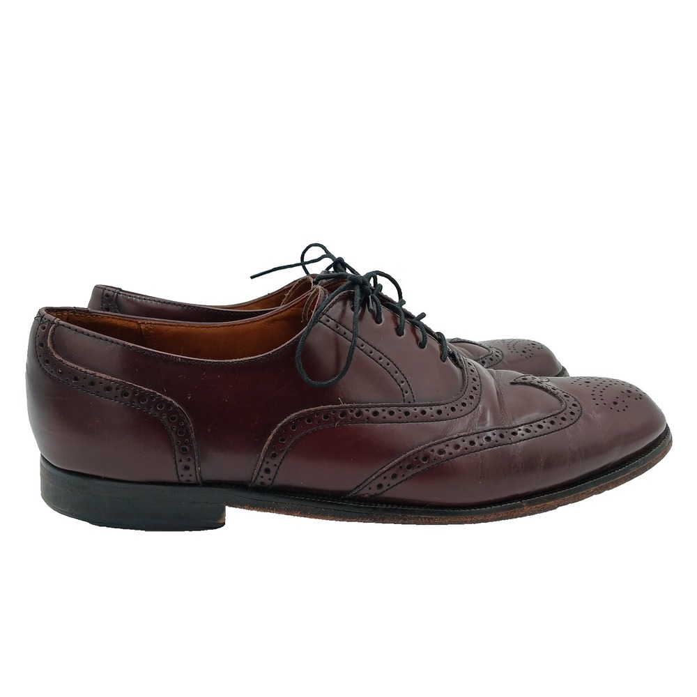 Mens COLE-HAAN "Fiddle Sole" "Trafton" Full Brogue Oxford Brown 10.5 D